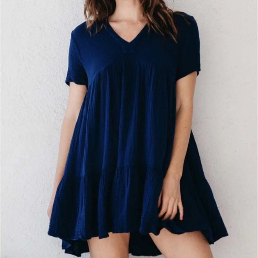 El Matador V-neck Ruffle Tier Dress 9Seed